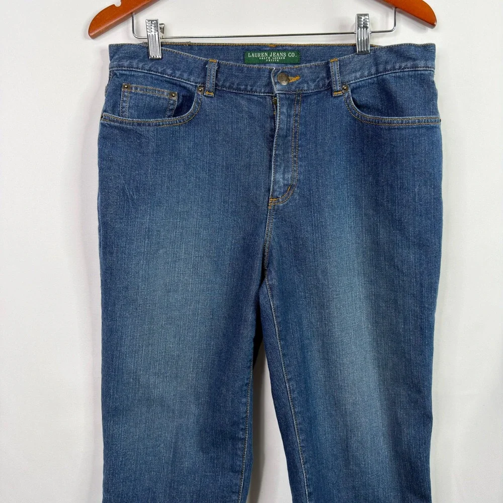 Lauren Jeans Co. Cropped Capri Jeans Women 12P Blue - Picture 8 of 8